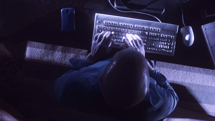 on the computer