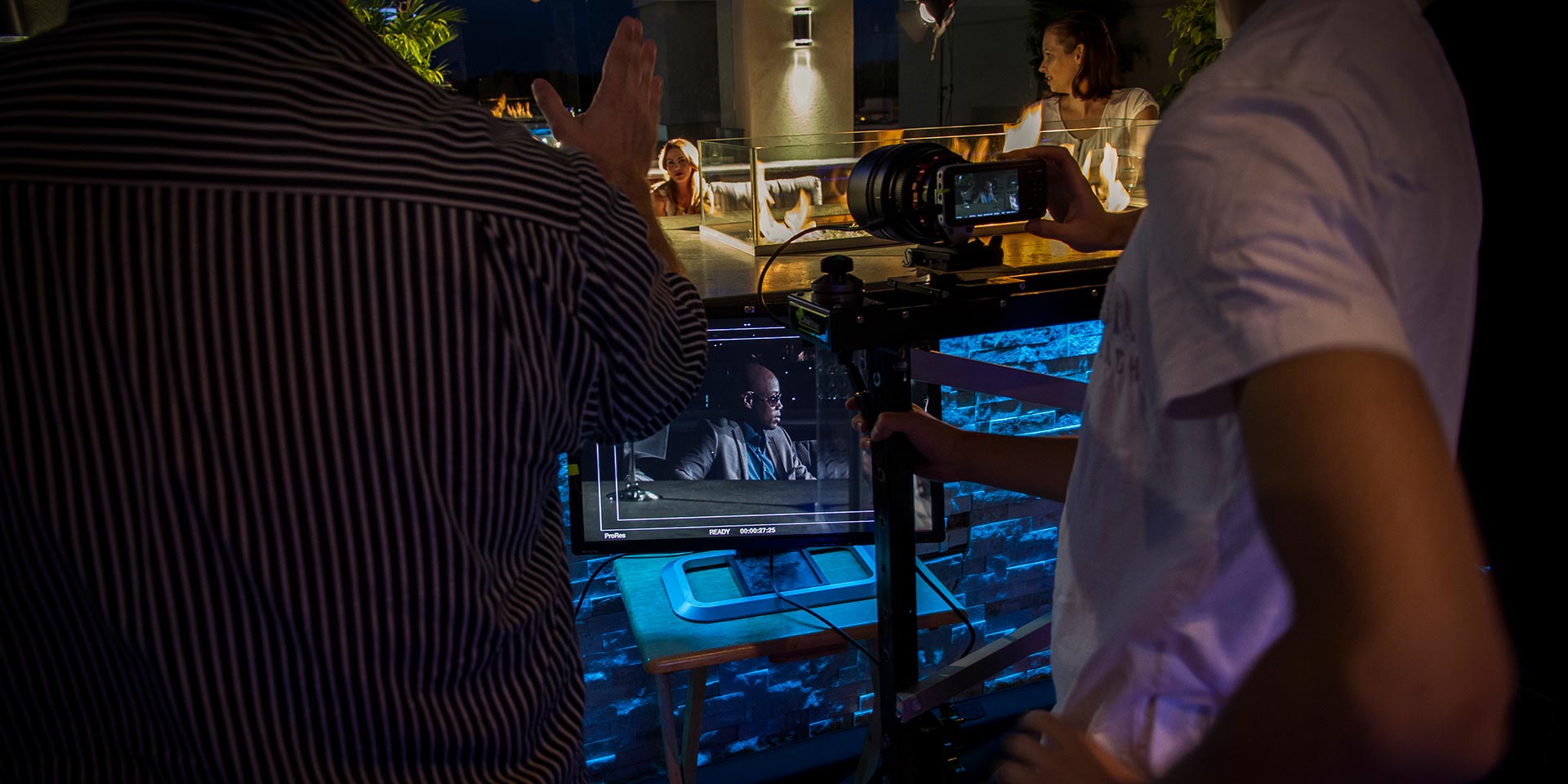 Filming Just Isaac's music video